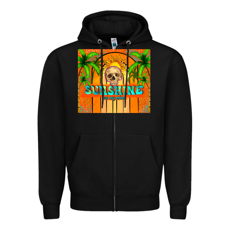 Sunshine On My Mind Zipper Hoodie by TumblerDesignByShophia | Teevron