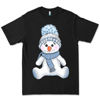 Black winter snowman Premium Tee - AdoDesignShop
