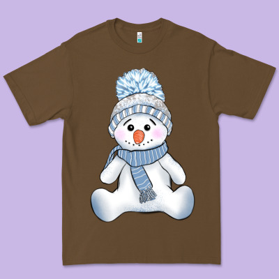 Winter Snowman Premium Tee Designed By Adodesignshop