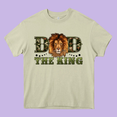 Dad The King Heavy Core Tee Designed By Artiststas