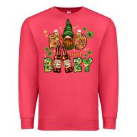 Cardinal St. Patrick's Bad and boozy with gnome Premium Sweatshirt - HowdyJamesFarm