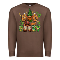 Chestnut St. Patrick's Bad and boozy with gnome Premium Sweatshirt - HowdyJamesFarm