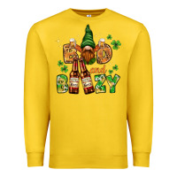 Lemon St. Patrick's Bad and boozy with gnome Premium Sweatshirt - HowdyJamesFarm
