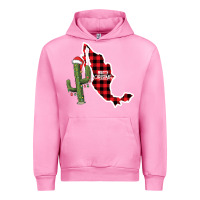 Fuchsia Pink Merry Christmas Urban Hoodie - CowhideDigitalArt