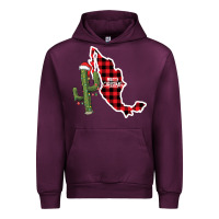 Mauve Wine Merry Christmas Urban Hoodie - CowhideDigitalArt