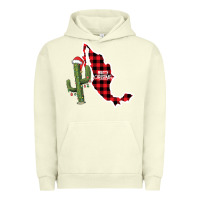 Pigment Pistachio Merry Christmas Urban Hoodie - CowhideDigitalArt