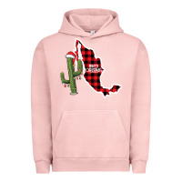 Pigment Salmon Merry Christmas Urban Hoodie - CowhideDigitalArt