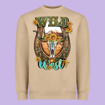 Wild West Heavyweight Sweatshirt Designed By Artiststas