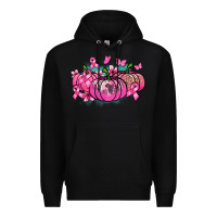 Black Cancer pumpkins Cancer Awareness Premium Hoodie - HowdyJamesFarm