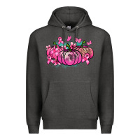Charcoal Heather Cancer pumpkins Cancer Awareness Premium Hoodie - HowdyJamesFarm