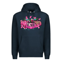 Navy Cancer pumpkins Cancer Awareness Premium Hoodie - HowdyJamesFarm