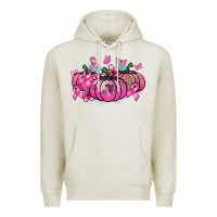 Oatmeal Heather Cancer pumpkins Cancer Awareness Premium Hoodie - HowdyJamesFarm