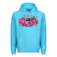 Ocean Blue Cancer pumpkins Cancer Awareness Premium Hoodie - HowdyJamesFarm