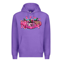 Purple Cancer pumpkins Cancer Awareness Premium Hoodie - HowdyJamesFarm