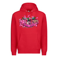 Red Cancer pumpkins Cancer Awareness Premium Hoodie - HowdyJamesFarm