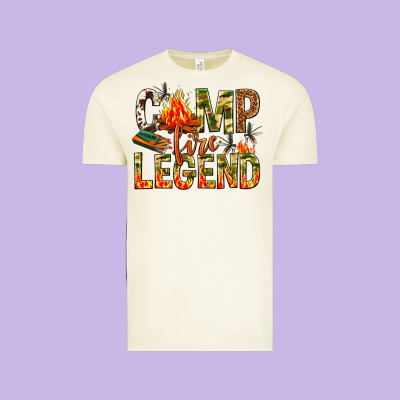 Camp Fire Legend Vintage Tee Designed By Nancycooperartshop
