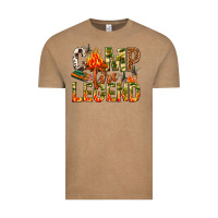 Vintage Coffee camp fire legend Vintage Tee - NancyCooperArtShop