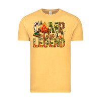 Vintage Mustard camp fire legend Vintage Tee - NancyCooperArtShop