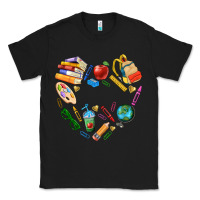 Black teacher heart custom Classic Tee - NancyCooperArtShop