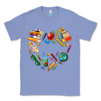 Colony Blue teacher heart custom Classic Tee - NancyCooperArtShop