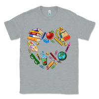 Heather Grey teacher heart custom Classic Tee - NancyCooperArtShop