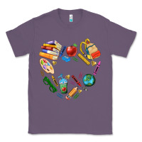 Lavender teacher heart custom Classic Tee - NancyCooperArtShop