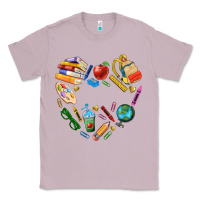 Lilac teacher heart custom Classic Tee - NancyCooperArtShop