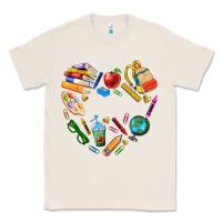 Natural teacher heart custom Classic Tee - NancyCooperArtShop