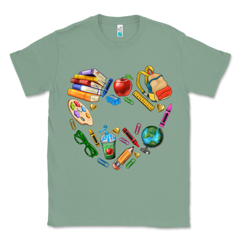 Teacher Heart Custom Classic Tee by NancyCooperArtShop | Teevron