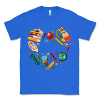 True Royal teacher heart custom Classic Tee - NancyCooperArtShop
