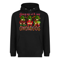 Black Hanging with my gnomigos Mexico Heavyweight Hoodie - HowdyJamesFarm