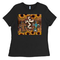 Black cross tumbler Ladies Tee - JahusDesignShop