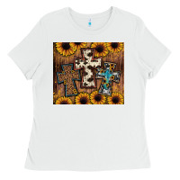 White cross tumbler Ladies Tee - JahusDesignShop