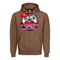 Chestnut Gaming is my valentine Zipper Hoodie - HowdyJamesFarm