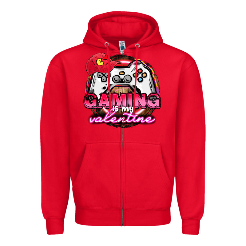 Gaming Is My Valentine Zipper Hoodie by HowdyJamesFarm | Teevron