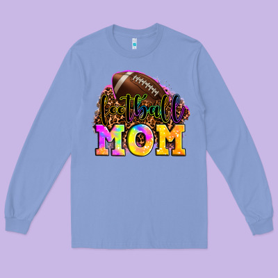 Football Mom Long Sleeve Tee Designed By Lillyallendesigns