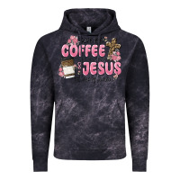 Cloud Black give me coffee jesus Vintage Hoodie - MaliasSmallBusiness