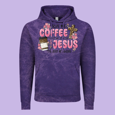 Give Me Coffee Jesus Vintage Hoodie Designed By Maliassmallbusiness
