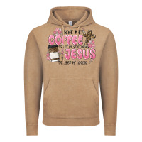 Vintage Coffee give me coffee jesus Vintage Hoodie - MaliasSmallBusiness