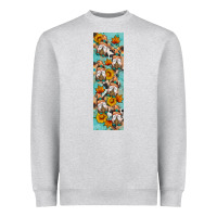 Heather Grey fall gnomes pen wrap 1 Heavyweight Sweatshirt - Artiststas