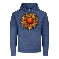 Vintage Denim Basketball Sunflower Vintage Hoodie - Jasminsmagicworld