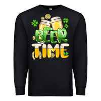 Black St.Patrick's Beer time Premium Sweatshirt - HowdyJamesFarm