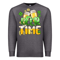 Charcoal Heather St.Patrick's Beer time Premium Sweatshirt - HowdyJamesFarm