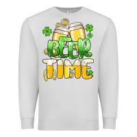 Dove Grey St.Patrick's Beer time Premium Sweatshirt - HowdyJamesFarm