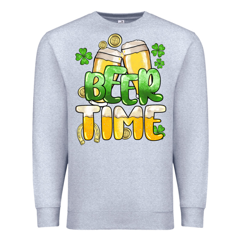 St.patrick's Beer Time Premium Sweatshirt by HowdyJamesFarm | Teevron