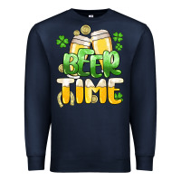 Navy St.Patrick's Beer time Premium Sweatshirt - HowdyJamesFarm