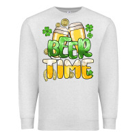 Oatmeal Heather St.Patrick's Beer time Premium Sweatshirt - HowdyJamesFarm