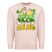Pale Pink St.Patrick's Beer time Premium Sweatshirt - HowdyJamesFarm