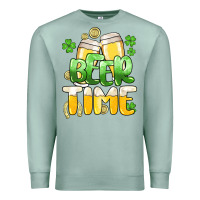 Seafoam St.Patrick's Beer time Premium Sweatshirt - HowdyJamesFarm