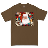 Cacao cowhide santa cookie socks background Premium Tee - AdoDesignShop